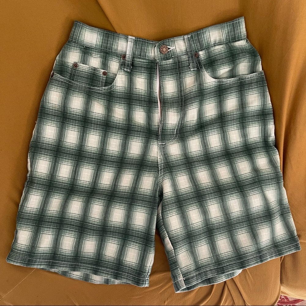 Vintage Sostanza plaid high waisted short